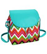 Lychee Bags Canvas/PU Amie Sling Bag for Girls (Multi)