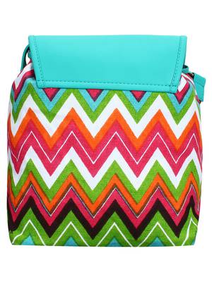 Lychee Bags Canvas/PU Amie Sling Bag for Girls (Multi) 3