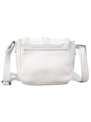 Lychee Bags Women's White PU Sling Bag 4