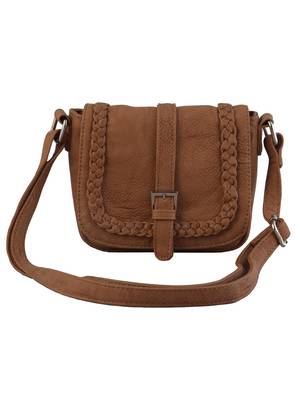 Lychee Bags Women's Beige PU Sling Bag 1