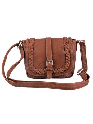 Lychee Bags Women's Rust PU Sling Bag 1
