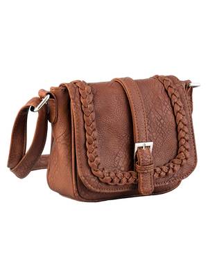 Lychee Bags Women's Rust PU Sling Bag 2