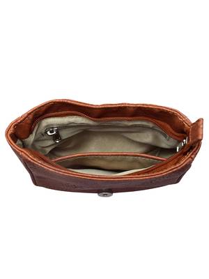 Lychee Bags Women's Rust PU Sling Bag 5