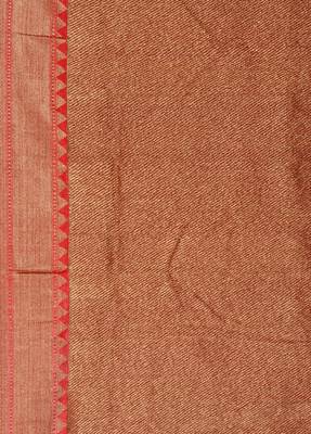Green woven pure silk saree with blouse 3