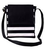 Lychee Bags Women's Black Canvas Sling Bag