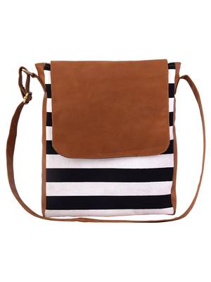 Lychee Bags Women's Tan Canvas Sling Bag 1