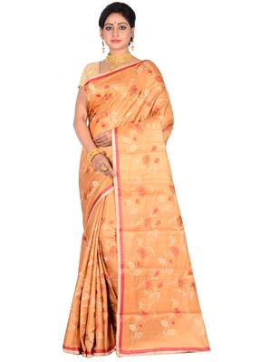 Multicolor woven pure silk saree with blouse 1