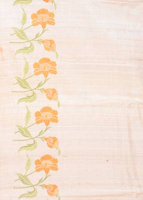 Multicolor woven pure silk saree with blouse 3