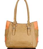 Lychee Bags Girls PU Loretto Shoulder Bag (Beige)