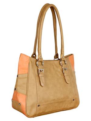Lychee Bags Girls PU Loretto Shoulder Bag (Beige) 2