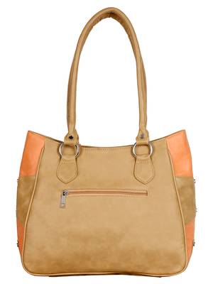 Lychee Bags Girls PU Loretto Shoulder Bag (Beige) 3