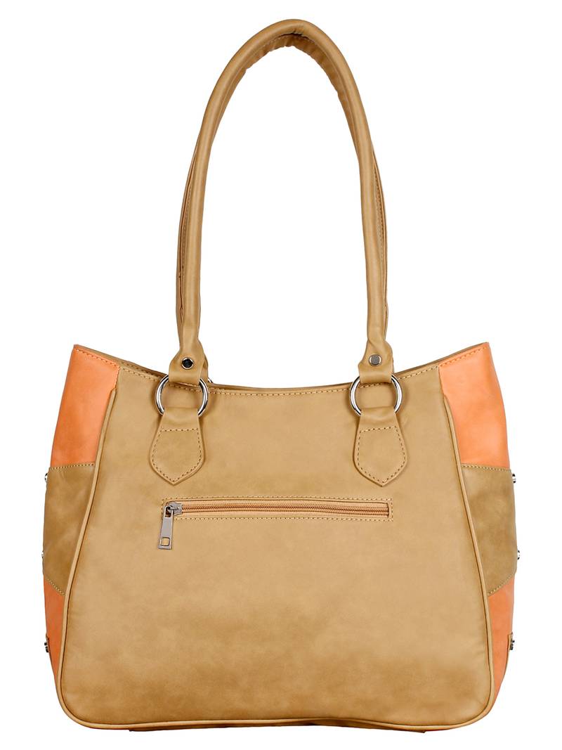 Lychee Bags Girls PU Loretto Shoulder Bag (Beige)