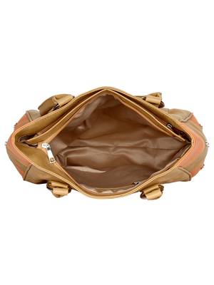 Lychee Bags Girls PU Loretto Shoulder Bag (Beige) 5
