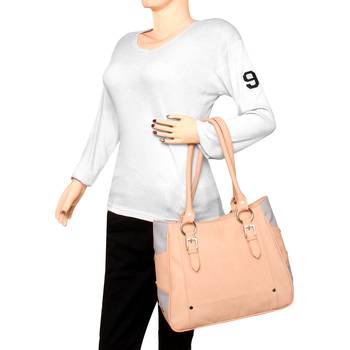 Lychee Bags Girls PU Loretto Shoulder Bag (Peach) 5