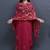 Majenta Colour Saree With Dense Aari Jaal On Pallu And Flowral Motifs