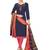 Blue Multi Work Cotton Salwar With Dupatta