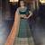 Green Embroidered Velvet Semi Stitched Lehenga With Dupatta