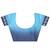 Blue embroidered faux georgette saree with blouse