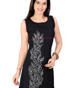 Black Lazer Georgett Dori Work Tunic