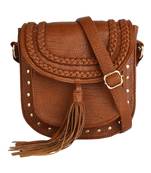 Lychee Bags Girl's Rust PU Hana Sling Bag