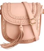 Lychee Bags Girl's Peach PU Hana Sling Bag