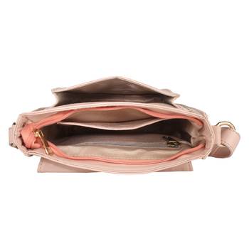 Lychee Bags Girl's Peach PU Hana Sling Bag 4