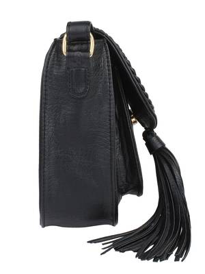 Lychee Bags Girl's Black PU Hana Sling Bag 2