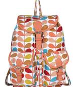 Lychee Bags Multi-Colored Canvas Sandy Backpack for Girls