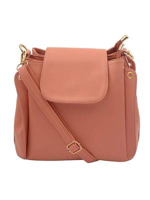 Lychee Bags Stylish Lara Peach color Sling Bag for Girls 1