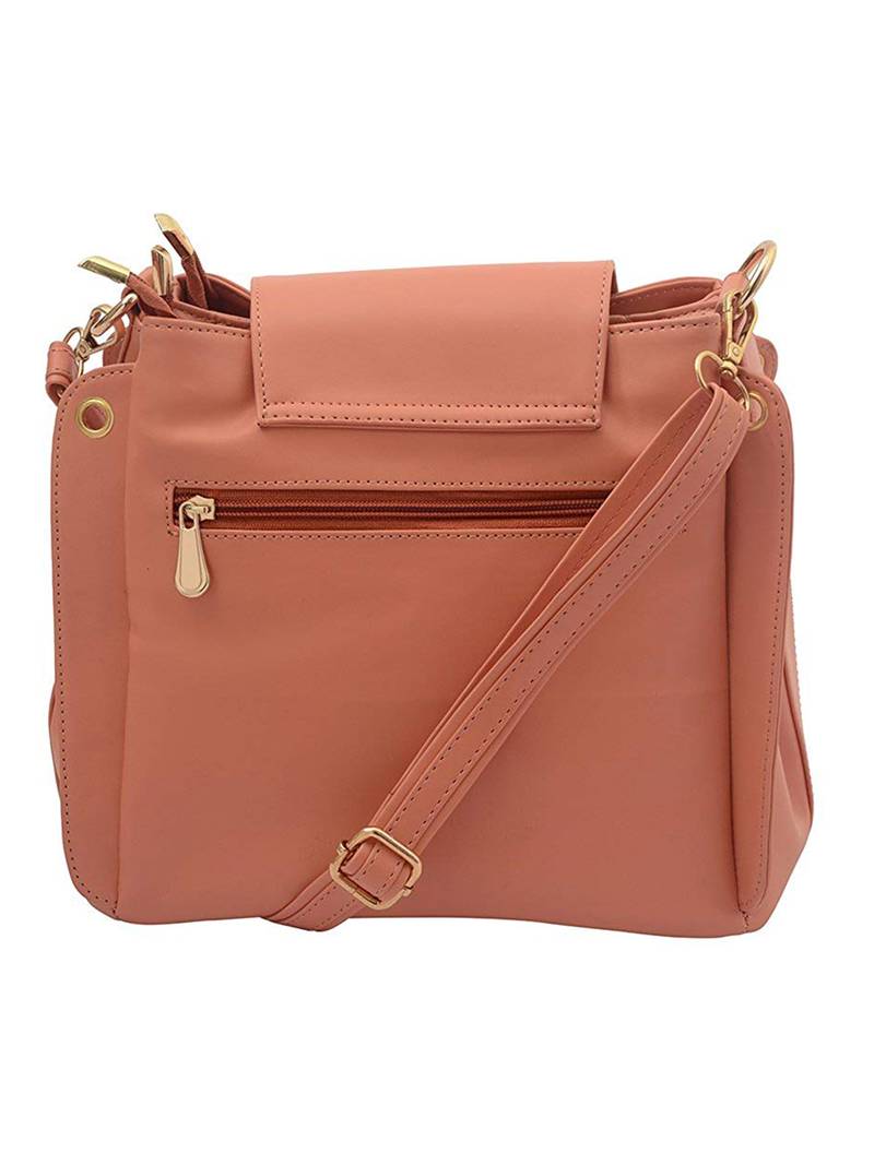 Lychee Bags Stylish Lara Peach color Sling Bag for Girls