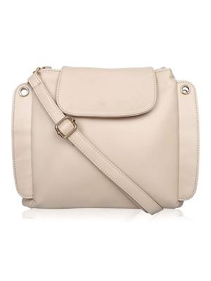Lychee Bags Stylish Lara Cream color Sling Bag for Girls 1