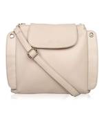 Lychee Bags Stylish Lara Cream color Sling Bag for Girls