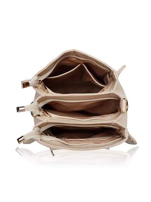 Lychee Bags Stylish Lara Cream color Sling Bag for Girls 5