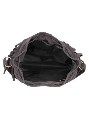 Lychee Bags Women's Grey PU Jennifer Sling Bag 4