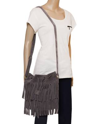 Lychee Bags Women's Grey PU Jennifer Sling Bag 5