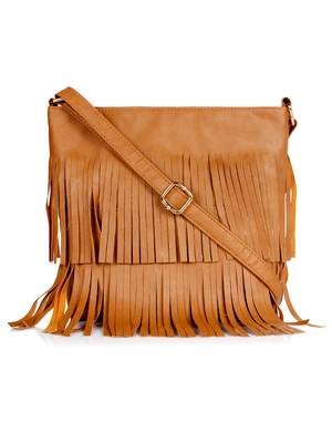 Lychee Bags Girl's PU Pam Fringes Sling Bag 1