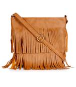 Lychee Bags Girl's PU Pam Fringes Sling Bag