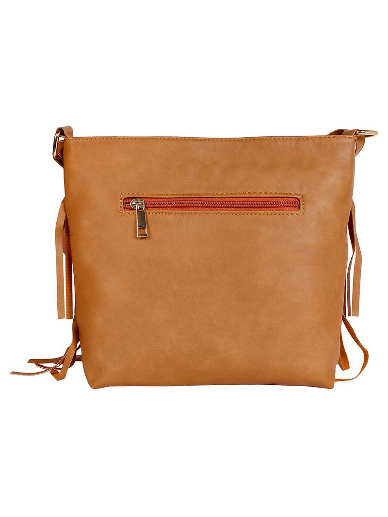 Lychee Bags Girl's PU Pam Fringes Sling Bag