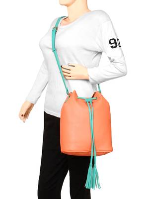 Lychee Bags Girls Peach PU Callie Sling 5