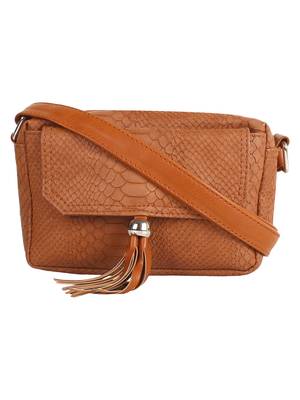 Lychee Bags Girls Tan PU Flora Sling 1