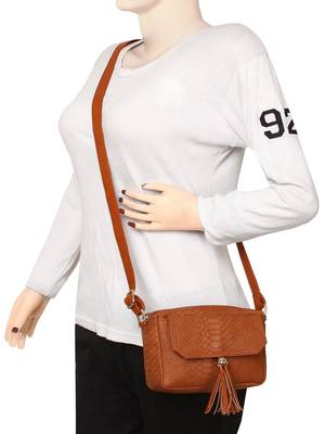 Lychee Bags Girls Tan PU Flora Sling 5