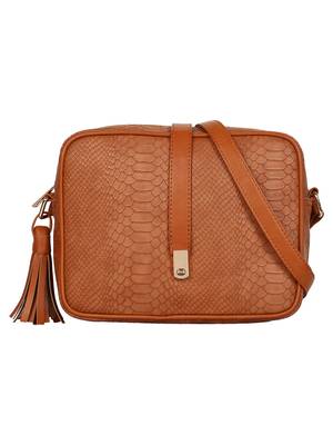 Lychee Bags Girls Tan PU Anne Sling 1