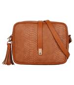 Lychee Bags Girls Tan PU Anne Sling