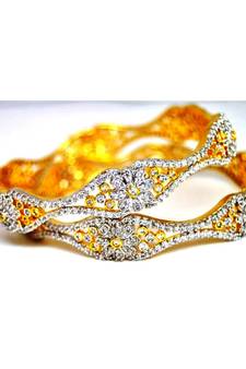 Ornate Diamond Bangles