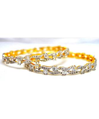 Baguette American Diamond Bangles 1