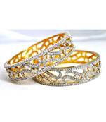 Curved American Diamond Bangles