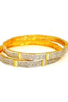 Sleek American Diamond Bangles