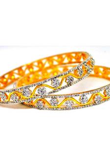 Cloistered Flowers Diamond Bangles