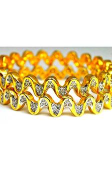 Curvy Diamond Bangles