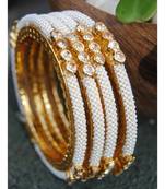 American Diamond Studded Chid Pearl Bangles